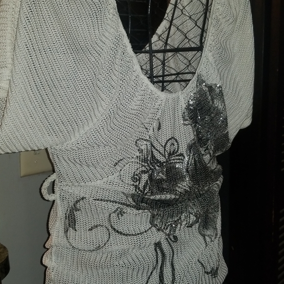 Tops - What's Hot Swim Cover Blouse White
